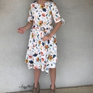 White Floral Dress